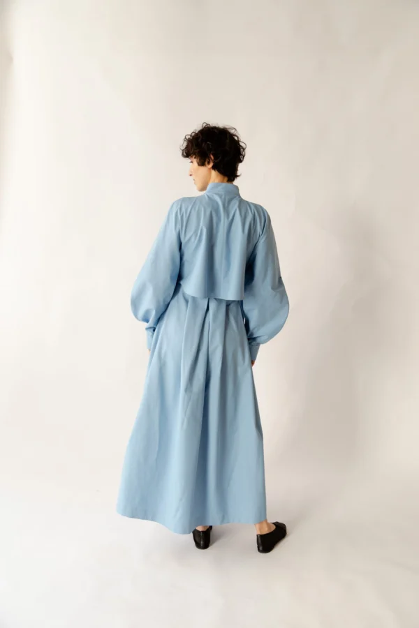 robe biyar bleu