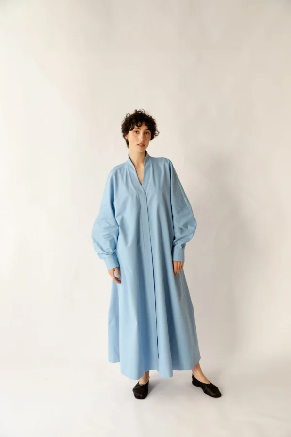 robe biyar bleu