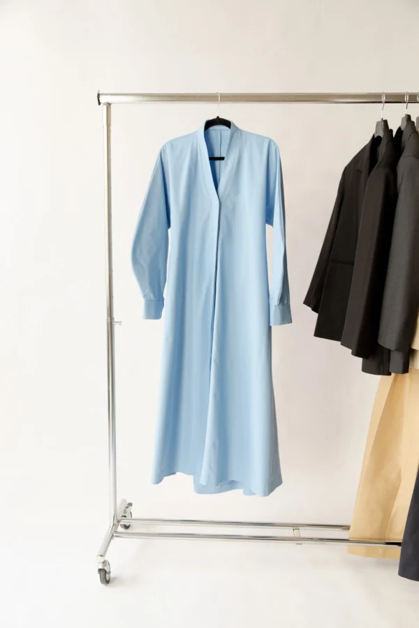 robe biyar bleu